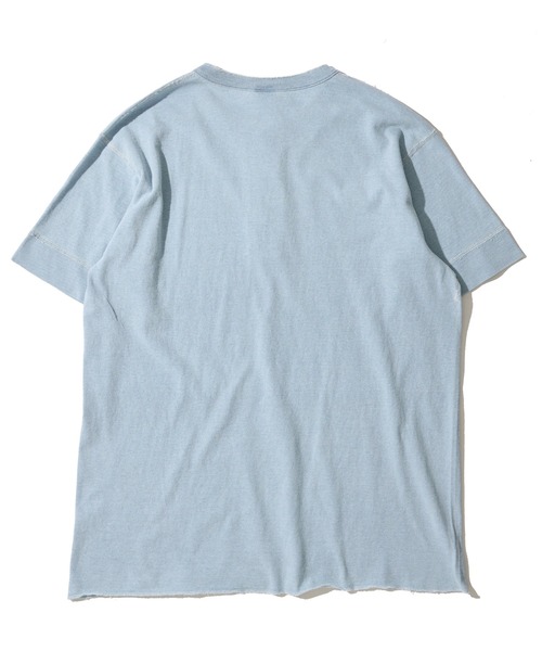「Healthknit」 半袖Tシャツ LARGE ダークインディゴブルー メンズ_画像9