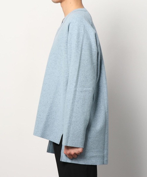 VOAAOV ニット 【VOAAOV】 wool ring jersey V-neck sweater