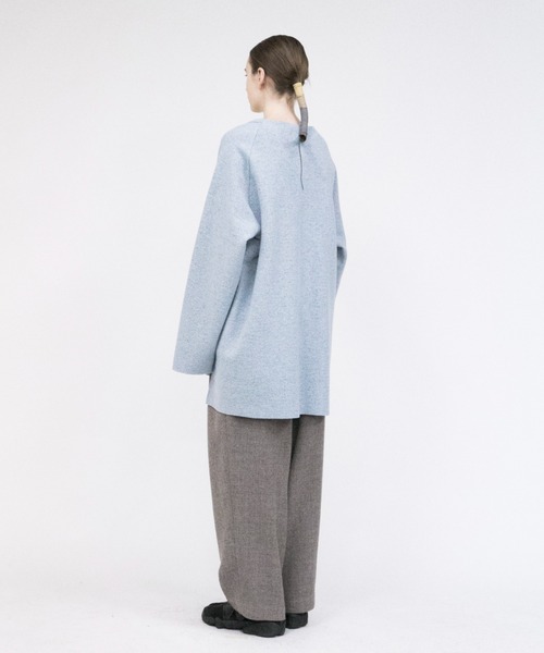 VOAAOV ニット 【VOAAOV】 wool ring jersey V-neck sweater