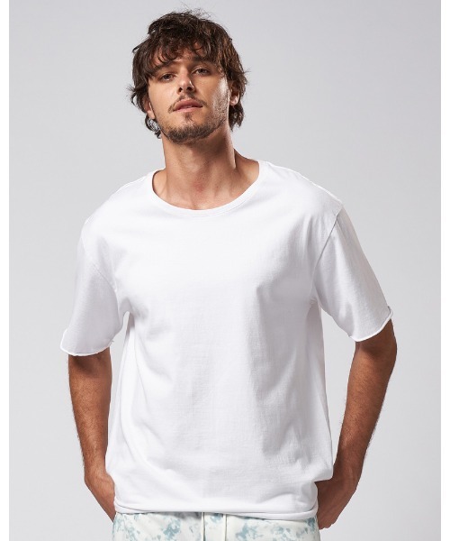 wjk tシャツ wide cut-off crew-neck S/S メンズ : ZOZOTOWN