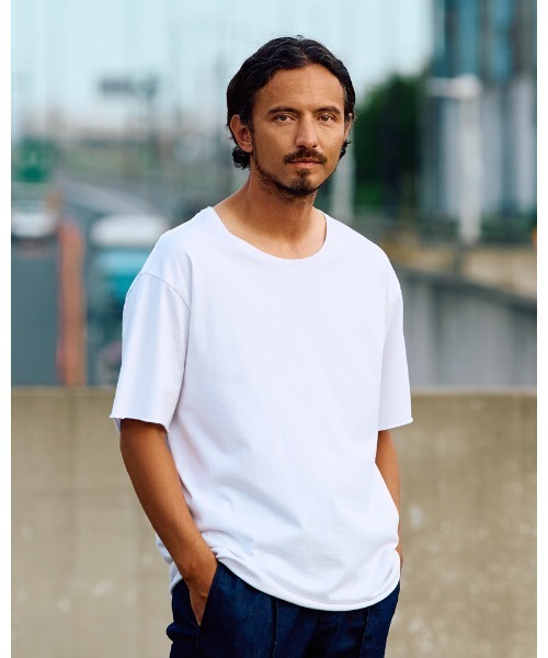 wjk tシャツ wide cut-off crew-neck S/S メンズ : ZOZOTOWN
