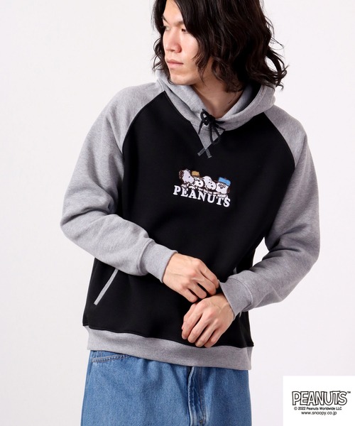 PEANUTS パーカー スヌーピー ラグラン パーカー レディース メンズ