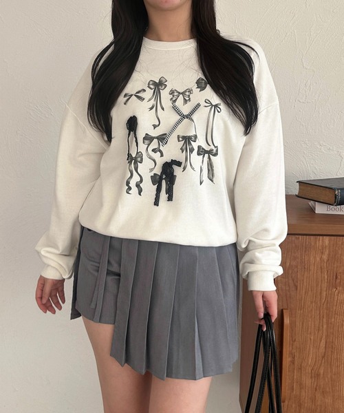 Soie by apres jour mignon サイドラインバルーンスカート セール】【apresjour mignon SOIE】バルーンスウェットスカート