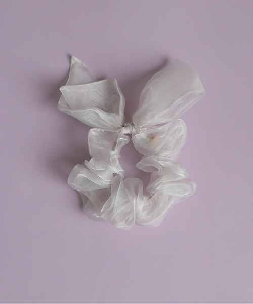 シュシュ シンプル オーガンジー シアー リボン 光沢 : ZOZOTOWN Yahoo