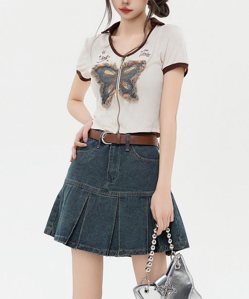 tシャツ 「HOOK」for girls プリントジップトップス (SS) レディース