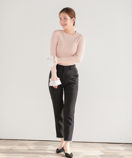 Fit more ニット セーター 「ZOZO限定商品」レースフレア