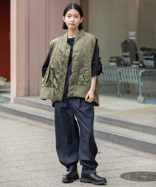 Munich（ミューニック） ベスト ジレ LIMONTAナイロン×ウォーム