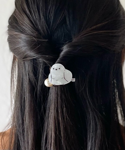 TONE ヘアゴム 「KuKuLu TOKYO」シマエナガ モチーフ ポニー