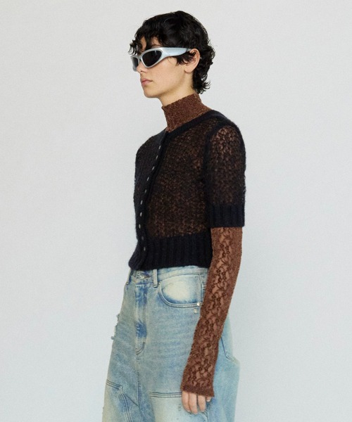 MAISON SPECIAL（メゾンスペシャル） カーディガン 2way Sheer Mohair 