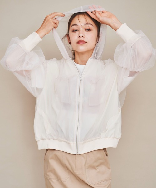 31 Sons de mode ＦＯＸファー付パーカー （ピンク） 31 Sons de mode - 31 Sons de mode FOXファー付パーカー