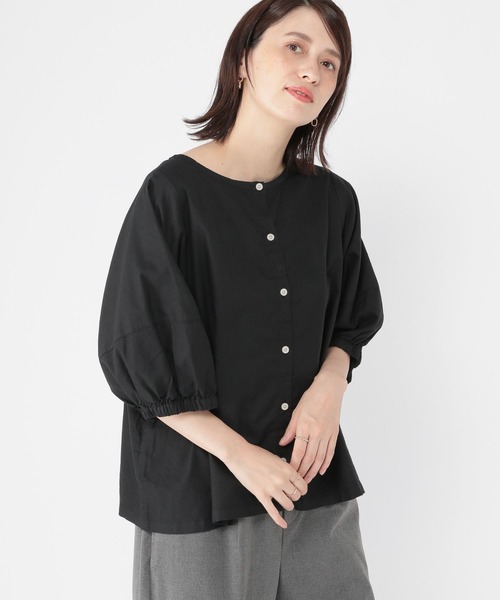 新品　MATURED パフスリーブブラウス　定価¥1万8700円 大きいサイズ＞ボリュームパフスリーブブラウス GEVS. 通販