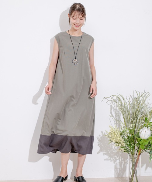 caramel 12 ワンピース ワンピース キャラメルピケ裾切替ワンピース