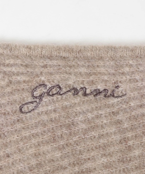 GANNI ニット帽 ニットキャップ GANNI Soft Wool Balaclava