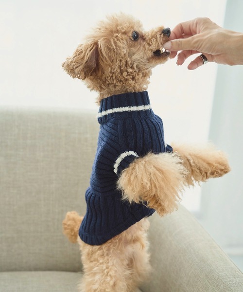 G.G. 犬服 クリーム色 リブ編み G.G. 犬服 クリーム色 リブ編み G.G.