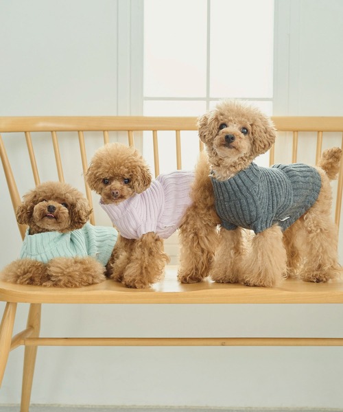 G.G. 犬服 クリーム色 リブ編み G.G. 犬服 クリーム色 リブ編み G.G.