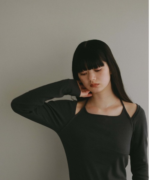CASA FLINE tシャツ デコルテオープントップス レディース
