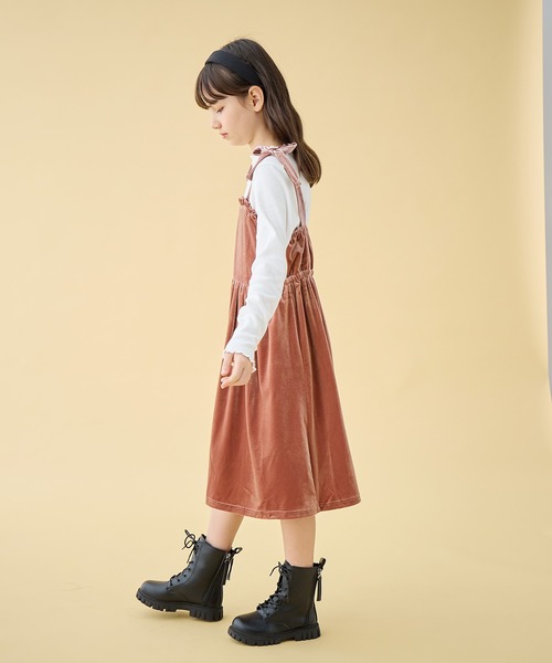 Amourire girl ワンピース ベロアワンピース＆長袖カットソー