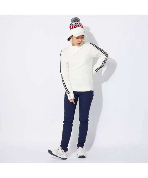 ニット セーター FILA GOLF/フィラゴルフ ゴルフウェア ブランド ロゴ 蓄熱 軽量 モックネック 長袖 ニット セーター レディース FILA GOLF tシャツ GOLF/フィラゴルフ ゴルフウェア ブランド