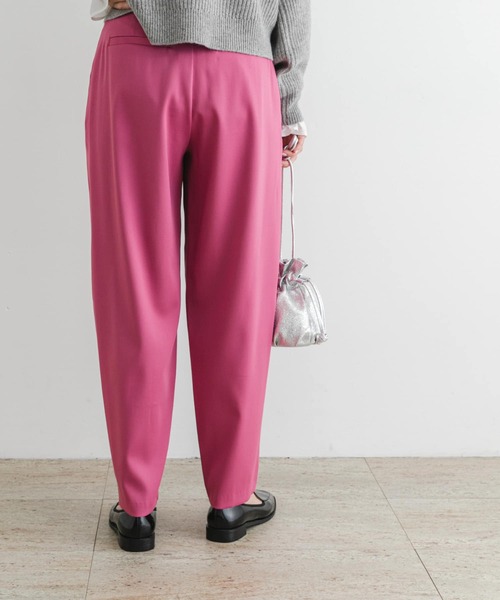 F by ROSSO（エフバイロッソ） パンツ サテンストレッチカーブフォルム