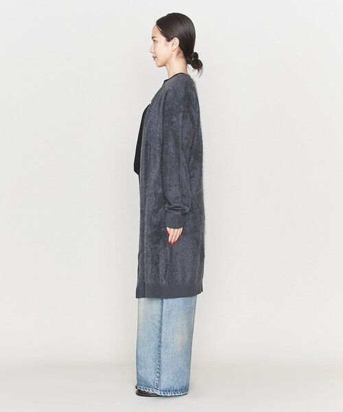 ASTRAET カーディガン 「ASTRAET」カシミヤ 12G ファー ロング  