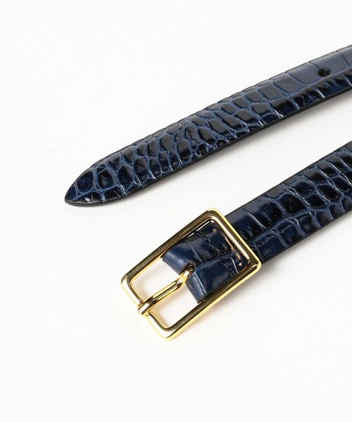 BEAMS F（ビームスF） ベルト Anderson's / クロコスタンプ レザー