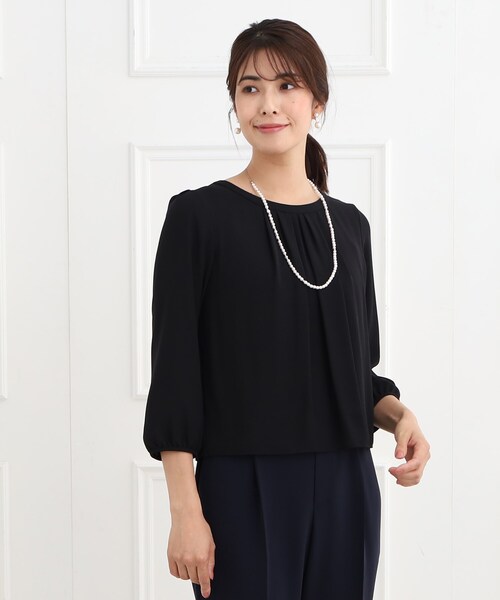 Reflect リフレクト　ブラック　ブラウス Reflect ブラウス シャツ 「夏SALE／マシンウォッシュ可