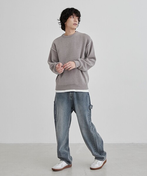 coen（コーエン） ワイドパンツ ジーンズ 「一部店舗限定」ワーク