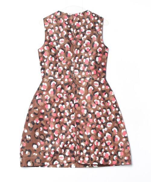 ader 本物 美品 レッドヴァレンティノ ノースリーブ ワンピース 42 RED VALENTINO 「RED VALENTINO」 レオパードノースリーブ