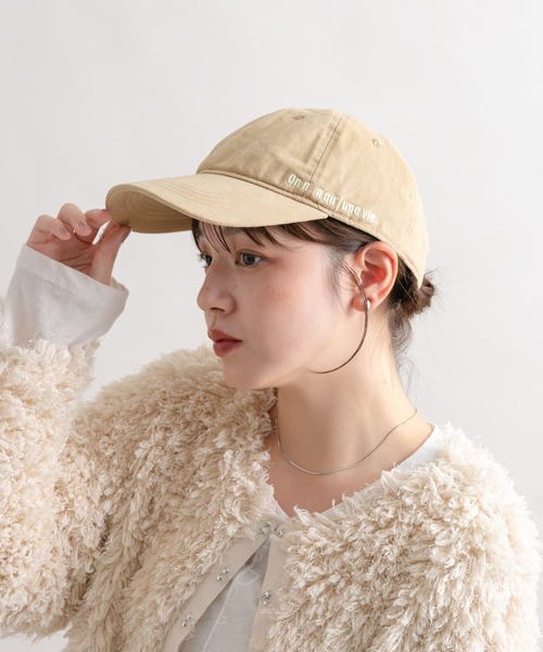 KBF キャップ 帽子 サイドエンブロイダリーCAP レディース