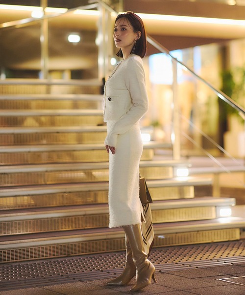 anuans（アニュアンス） ワンピース カーディガンニットセットアップ