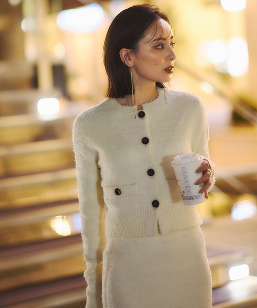 anuans（アニュアンス） ワンピース カーディガンニットセットアップ