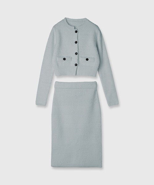 anuans（アニュアンス） ワンピース カーディガンニットセットアップ