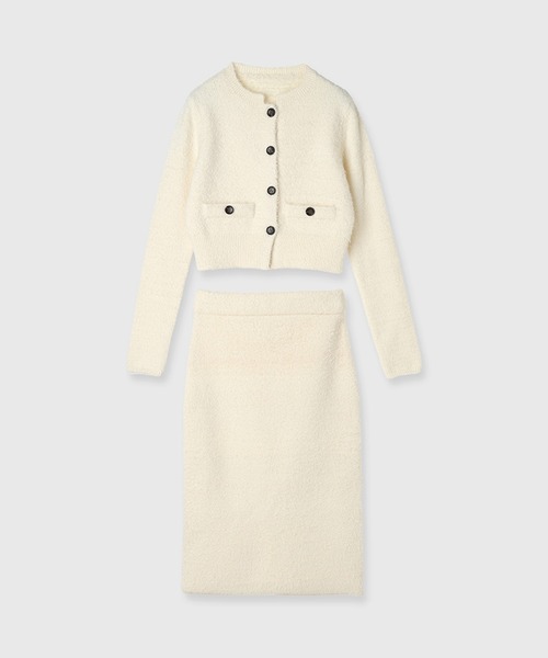 anuans（アニュアンス） ワンピース カーディガンニットセットアップ