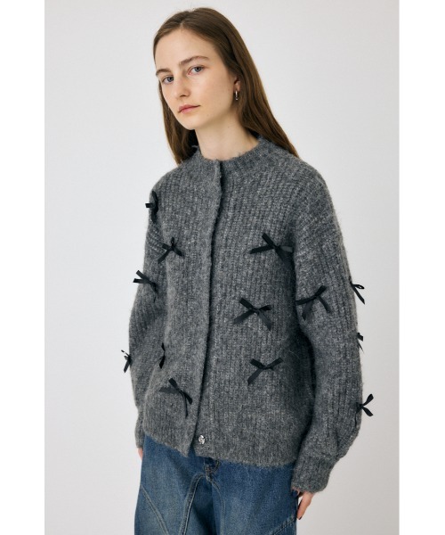 MOUSSY（マウジー） カーディガン RIBBON FANCY カーディガン