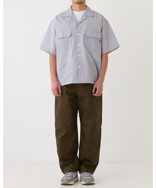 mutimer 短丈ストライプshirt mutimer 短丈ストライプshirt