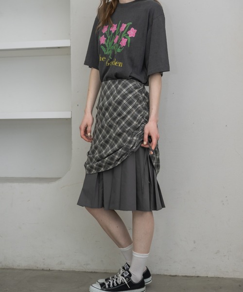 tシャツ flower print t-shirt／フラワープリントTシャツ レディース tシャツ flower print t-shirt／フラワープリントTシャツ