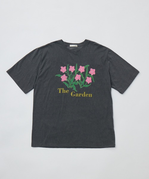 tシャツ flower print t-shirt／フラワープリントTシャツ レディース tシャツ flower print t-shirt／フラワープリントTシャツ