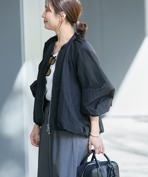JOURNAL STANDARD コート アウター ワッシャーナイロンギャザー