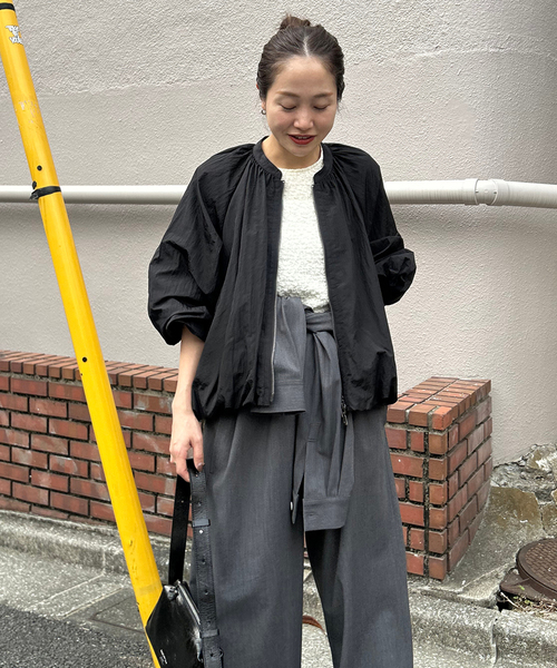 ANCELLM - SIDE SLIT VARSITY JACKET/NAVY | NapsNote