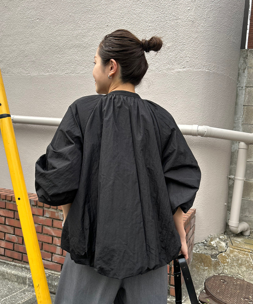 JOURNAL STANDARD ☆ワッシャーナイロン フードブルゾン JOURNAL STANDARD コート アウター ワッシャーナイロンギャザー