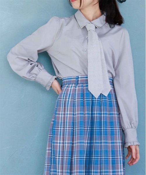 axes femme チェックビスチェブラウス LD91X13S_010_L.jpg