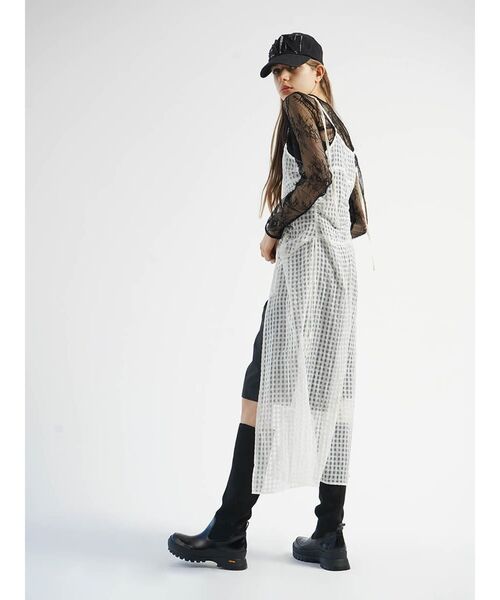 ワンピ様　確認 ワンピース CHECK SHEER LAYERED ONEPIECE : ZOZOTOWN Yahoo!店