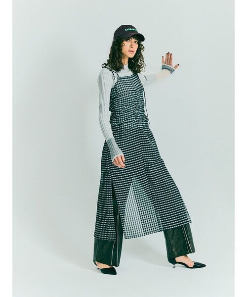 ワンピース CHECK SHEER LAYERED ONEPIECE : ZOZOTOWN Yahoo!店 - 通販