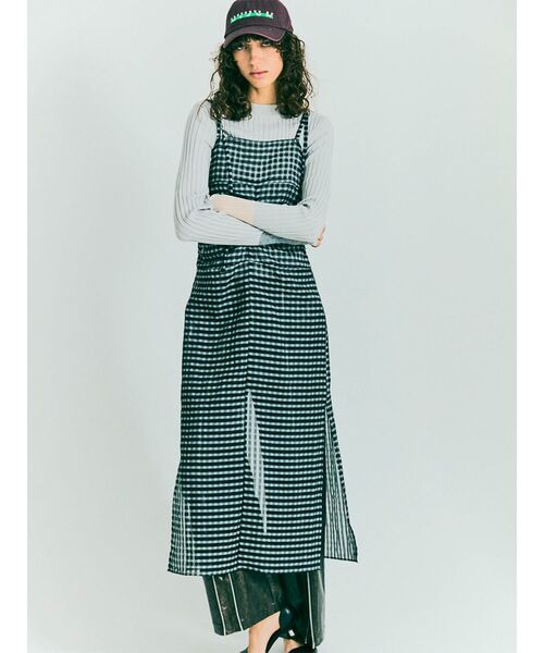 ワンピース CHECK SHEER LAYERED ONEPIECE : ZOZOTOWN Yahoo!店 - 通販