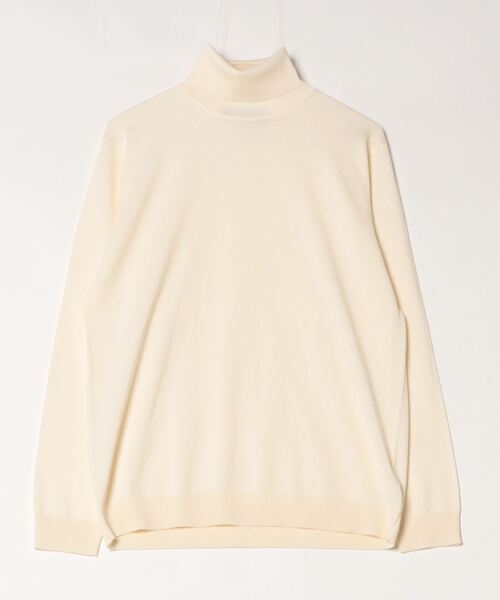 「SHIPS Colors」 タートルネックニット X-LARGE オフホワイト メンズ_画像2