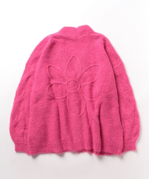 「Desigual」 ニットカーディガン L レッド レディース_画像2