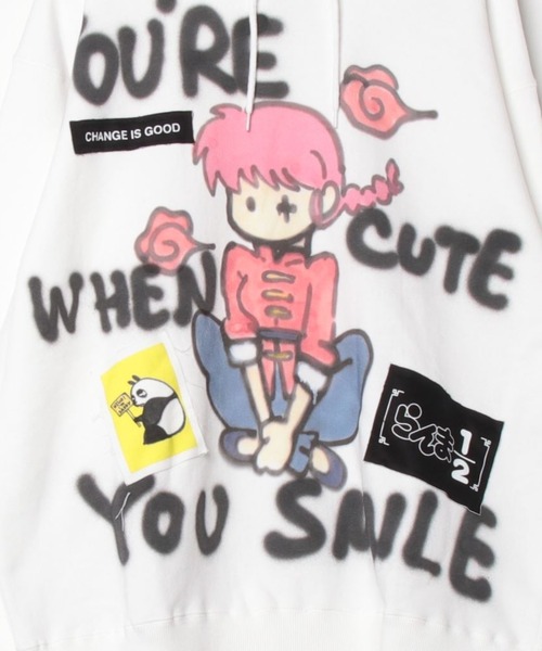 guernika×らんま1/2 Paint Hoodie guernika×らんま1/2】らんま1/2 Paint Hoodie / らんま