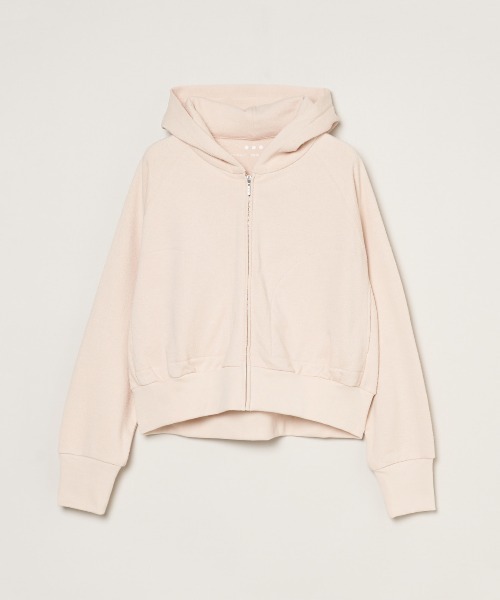 three dots   Wジップパーカー #S サンデッドジャージー ダブルジップパーカー【Sanded Jersey