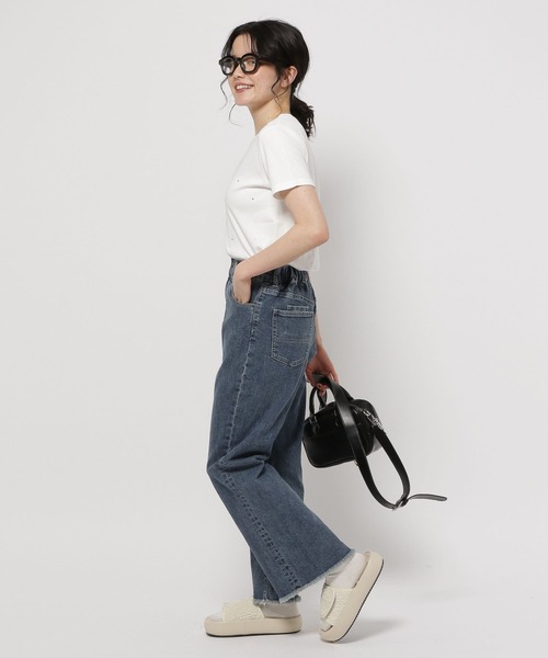 niko and… パンツ セルフカットセミフレアパンツ レディース