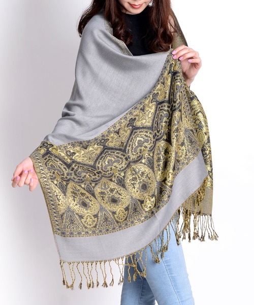 marai（マーライ） ストール マフラー エスニック調 アジアン大判
